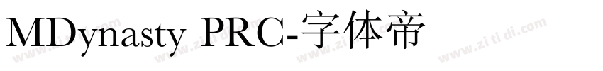 MDynasty PRC字体转换